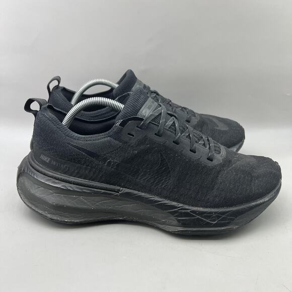 Nike ZoomX Invincible Run 3 Shoes Men Size 11.5 Black Running Comfort Sneakers - Picture 1 of 10